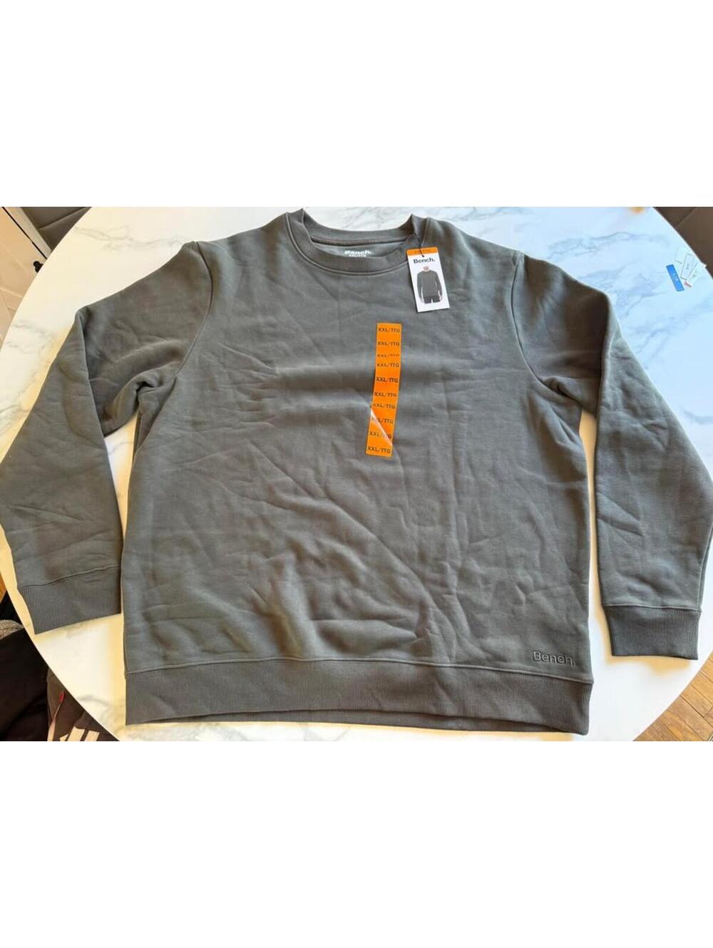Bench mens crew neck sweater green XXL